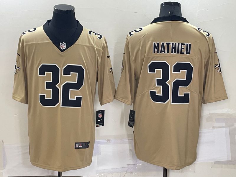 Men New Orleans Saints #32 Mathieu Nike Cream Vapor Untouchable Limited Player NFL Jersey->dallas cowboys->NFL Jersey